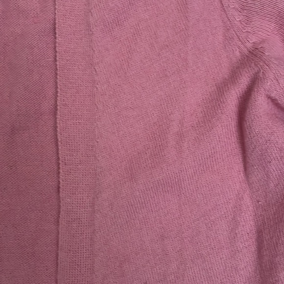 Women’s gap size xs shrug with sleeves. Pink cotton and angora rabbit hair. - Picture 4 of 6